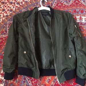 Olive Green Bomber Jacket